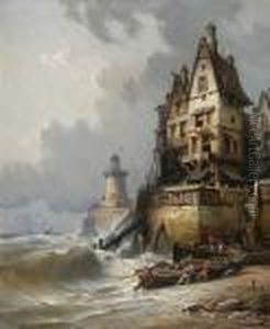 French Coastal Scene