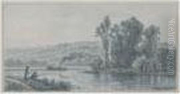 Pecheur En Bord De Riviere - view 1