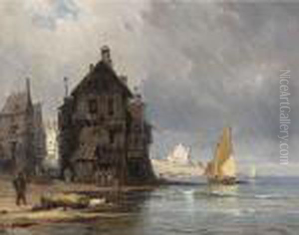 A Coastal Scene In Normandy - view 1