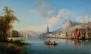 Vue Presumee De Saint-cloud by Charles Euphrasie Kuwasseg