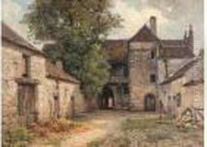 Une Ferme by Charles Euphrasie Kuwasseg