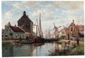 A View Of A Harbour, Northern France