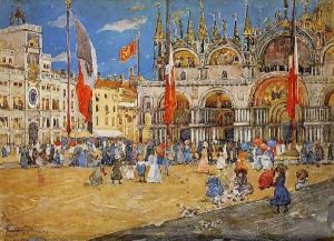St Marks Venice by Maurice Brazil Prendergast