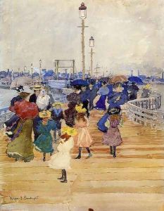 South Boston Pier Aka Atlantic City Pier by Maurice Brazil Prendergast