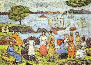 Late Afternoon New England by Maurice Brazil Prendergast