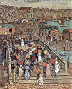 Ponte della Paglia by Maurice Brazil Prendergast