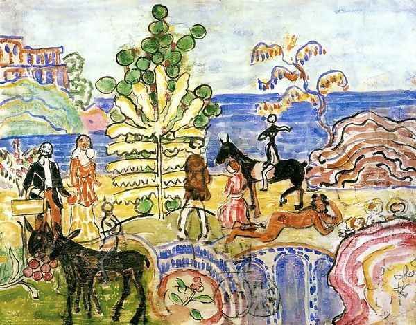 Fantasy Aka Fantasy With Flowers Animals And Houses - view 1