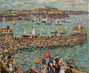 Lighthouse at St. Malo by Maurice Brazil Prendergast