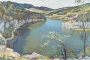 Bassin Du Doubs Au Printemps.