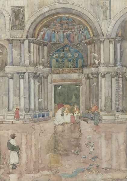 Porch with the Old Mosaics, St. Marks, Venice - view 1