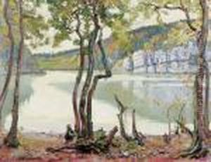 "arbres Au Bord Du Doubs". by Charles L'Eplattenier