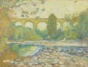 Le Viaduc De Boudry. by Charles L'Eplattenier