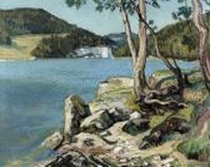"le Doubs Par La Bise". by Charles L'Eplattenier