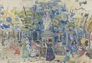 Queens, Luxembourg Gardens by Maurice Brazil Prendergast