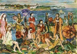 Bathers, New England by Maurice Brazil Prendergast