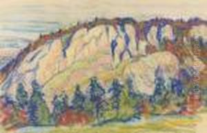 Sommerliche Landschaft Im Jura. by Charles L'Eplattenier