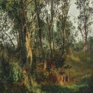 Danish Forest With Glade by Janus Andreas Bartholin La Cour