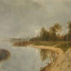 Landscape By A Lake by Janus Andreas Bartholin La Cour