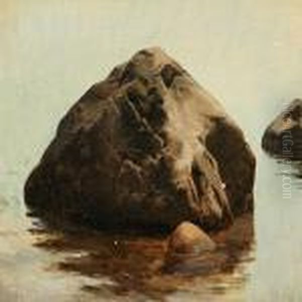 Large Stones At The Water Edge - view 1