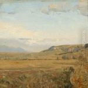 Danish Summer Landscape by Janus Andreas Bartholin La Cour