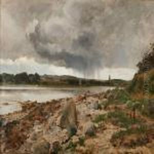 Ved Stranden by Janus Andreas Bartholin La Cour