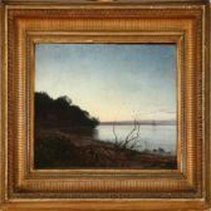 Evening Atmosphere Near The Sea by Janus Andreas Bartholin La Cour