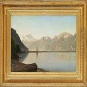 View Of Lac Lema by Janus Andreas Bartholin La Cour