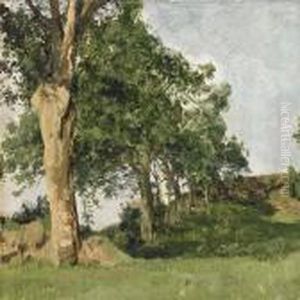 Trees In A Clearing by Janus Andreas Bartholin La Cour