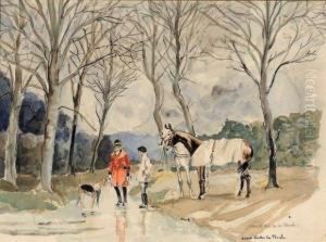 Scene De Venerie by Gaston de Latouche