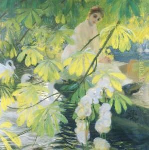 Sous L'arbre
Signed 'gaston La Touche' (lower Right) by Gaston de Latouche