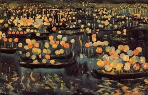 Redentore's party by Maurice Brazil Prendergast