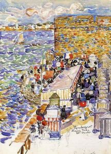 Rising Tide, St. Malo by Maurice Brazil Prendergast