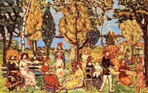 In the Park 1914-1916 by Maurice Brazil Prendergast
