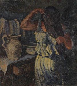 Femme Qui Se Peigne