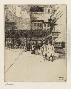 25e Rue, New York by Jean Emile Laboureur