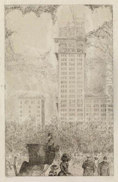 Skyscraper En Construction, New York - view 1