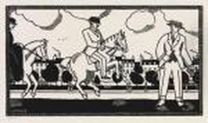 Le Jeune Homme Et Les Cavaliers by Jean Emile Laboureur