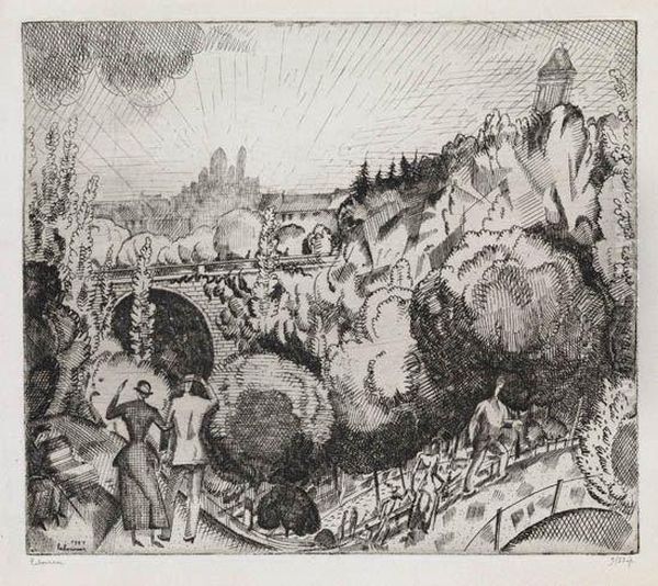 Paysage Aux Buttes-chaumont - view 1