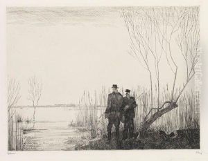 Les Chasseurs De Canards by Jean Emile Laboureur