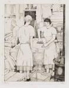 Les Blanchisseuses by Jean Emile Laboureur