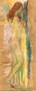 Standing Nude with Red Hair by Maurice Brazil Prendergast