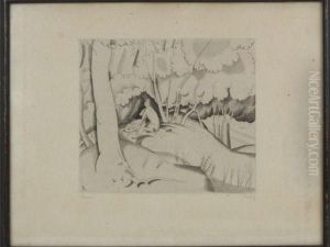 Couple Assis Dans Une Foret Couple Assis Dans Une Foret