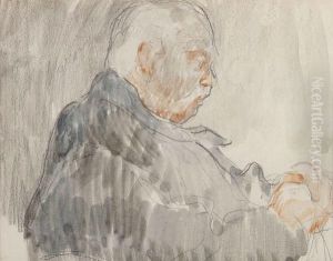 Portrait De Paul Ladmirault by Jean Emile Laboureur