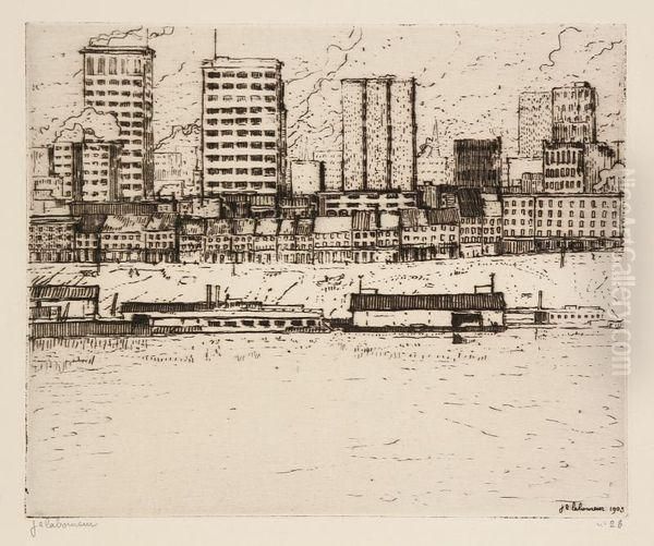 The Skyline From The River - view 1