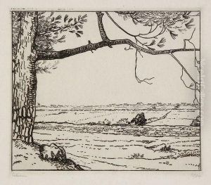 La Branche De Pin (noirmoutier) by Jean Emile Laboureur
