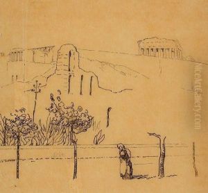 L'acropole Vu Depuis Un Site Proche De L'auberge < A Socrate Le Philosophe >