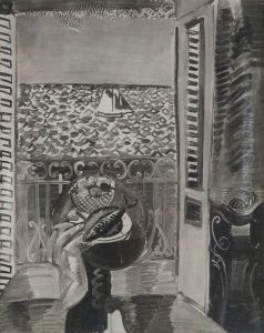 Le Balcon Sur La Mer by Jean Emile Laboureur
