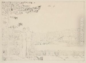 Amoureux Dans La Campagne by Jean Emile Laboureur