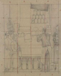 La Boutique Du Cremier by Jean Emile Laboureur