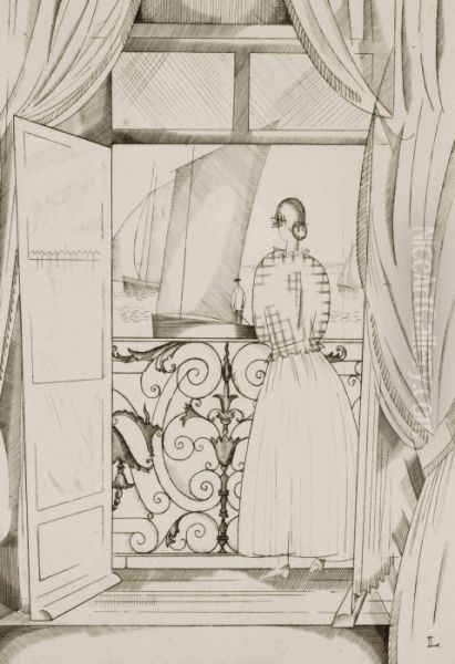 Femme Au Balcon - view 1